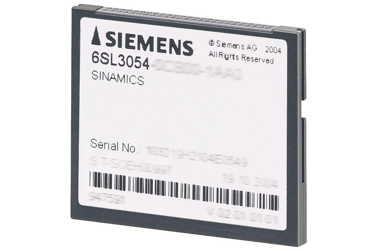 Siemens 6SL3054-0ED01-1BA0 ***spare part*** SINAMICS S120 CompactFlash card with firmware option ... — Controllo e HMI