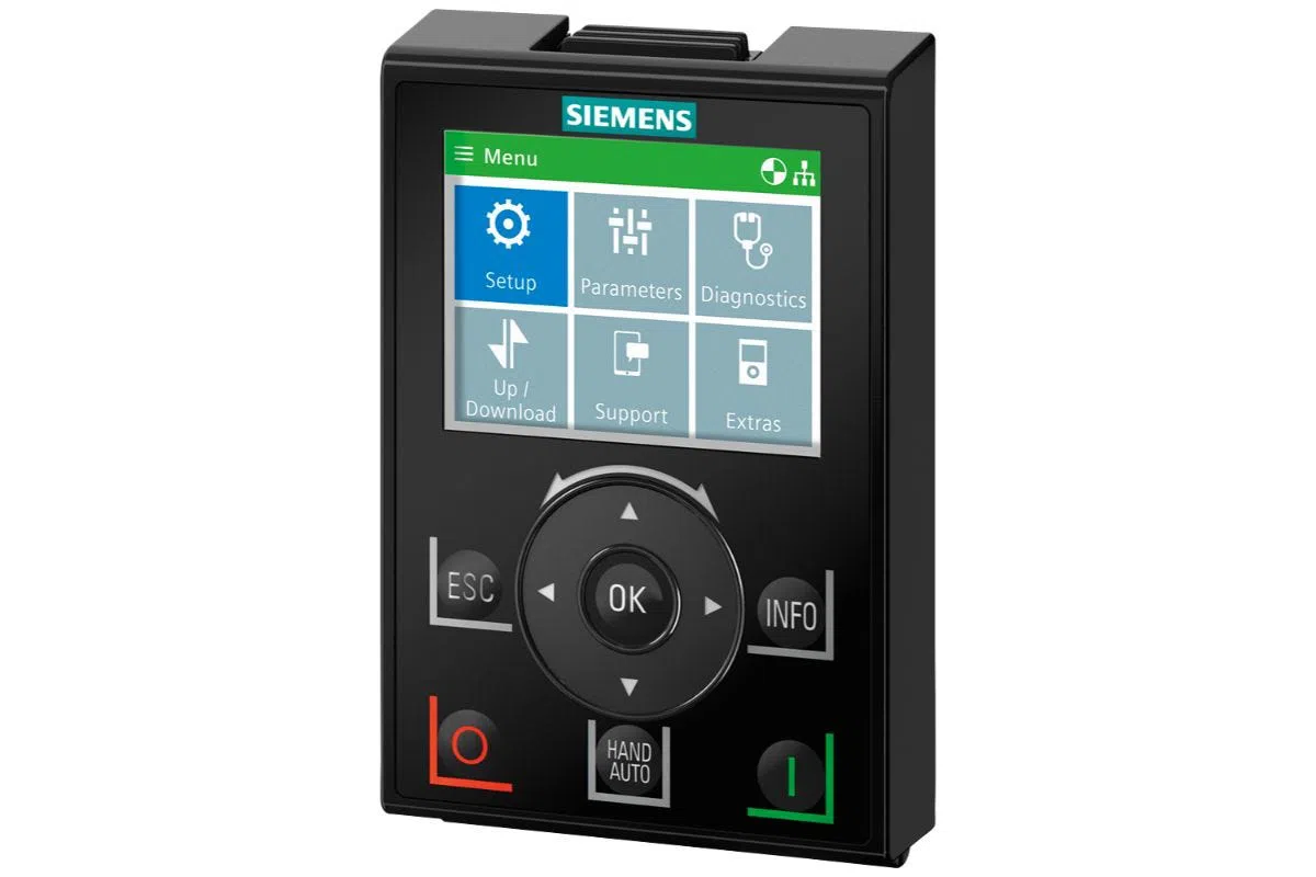 Siemens 6SL3255-0AA00-4JA2 SINAMICS G INTELLIG OP PANEL IOP-2 — HMI Panels & Monitors